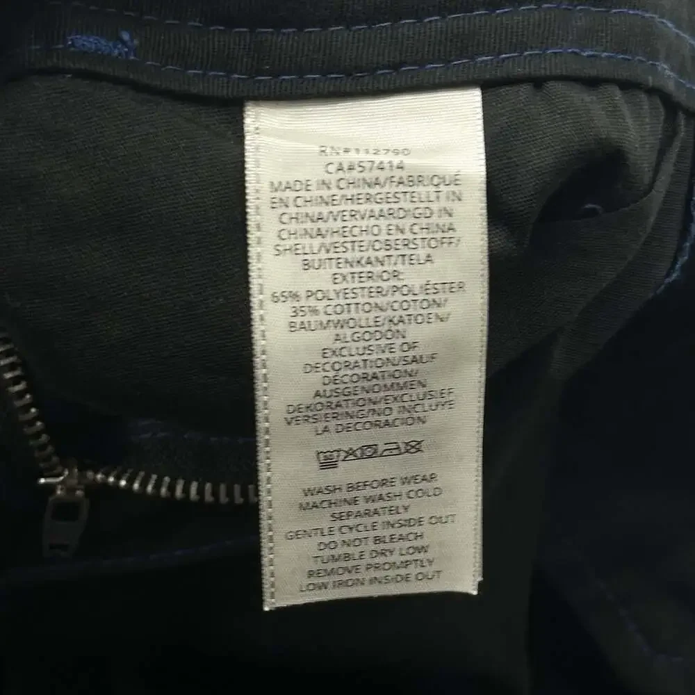 True Religion Size 34 Jet Black Pacific Blue Stitch Flap Baggy Cargo Pants NWT